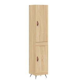 Buffet haut Chêne sonoma 34,5x34x180 cm Bois d'ingénierie