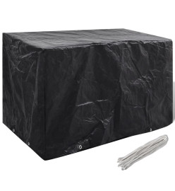 Housses de salon de jardin 2 pcs 8 œillets 140x70x90 cm