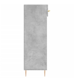 Armoire à chaussures gris béton 60x35x105 cm bois d'ingénierie