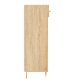 Armoire à chaussures chêne sonoma 60x35x105cm bois d'ingénierie