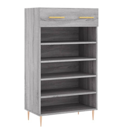 Armoire à chaussures sonoma gris 60x35x105 cm bois d'ingénierie