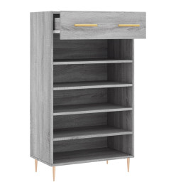 Armoire à chaussures sonoma gris 60x35x105 cm bois d'ingénierie