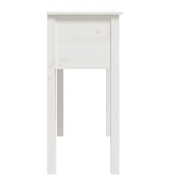 Table console Blanc 70x35x75 cm Bois massif de pin