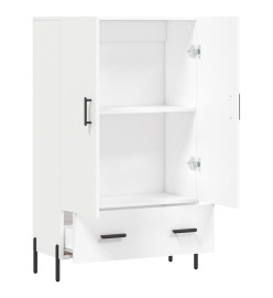 Buffet haut blanc 69,5x31x115 cm bois d'ingénierie