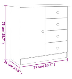 Buffet ALTA 77x35x73 cm bois massif de pin