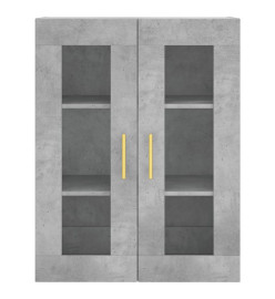 Armoires murales 2 pcs gris béton bois d'ingénierie