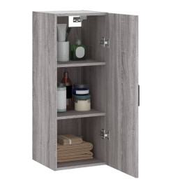 Armoire murale sonoma gris 34,5x34x90 cm