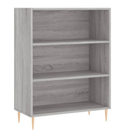 Buffet haut Sonoma gris 69,5x34x180 cm Bois d'ingénierie