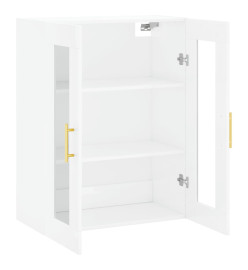 Armoire murale blanc brillant 69,5x34x90 cm