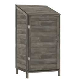 Remise de jardin Anthracite 55x52x112 cm Bois de sapin solide