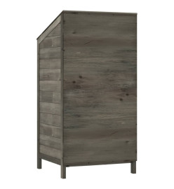 Remise de jardin Anthracite 55x52x112 cm Bois de sapin solide