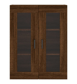 Armoires murales 2 pcs chêne marron bois d'ingénierie