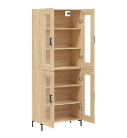 Buffet haut Chêne sonoma 69,5x34x180 cm Bois d'ingénierie