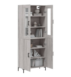 Buffet haut Sonoma gris 69,5x34x180 cm Bois d'ingénierie