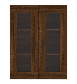 Armoire murale chêne marron 69,5x34x90 cm