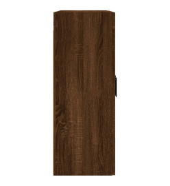 Armoires murales 2 pcs chêne marron bois d'ingénierie