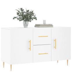 Buffet blanc 100x36x60 cm bois d'ingénierie