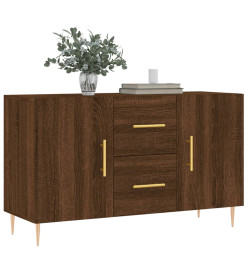 Buffet chêne marron 100x36x60 cm bois d'ingénierie