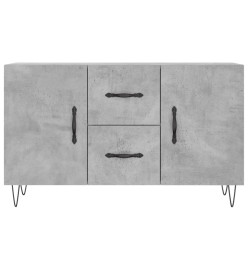 Buffet gris béton 100x36x60 cm bois d'ingénierie