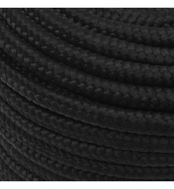 Corde de bateau Noir complet 14 mm 50 m Polypropylène