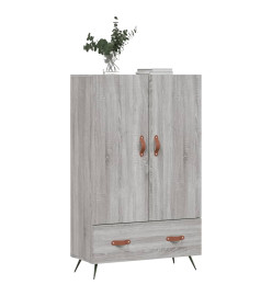 Buffet haut sonoma gris 69,5x31x115 cm bois d'ingénierie