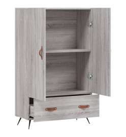 Buffet haut sonoma gris 69,5x31x115 cm bois d'ingénierie