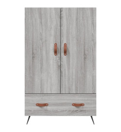 Buffet haut sonoma gris 69,5x31x115 cm bois d'ingénierie