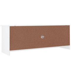 Meuble TV ALTA blanc 112x35x41 cm bois massif de pin