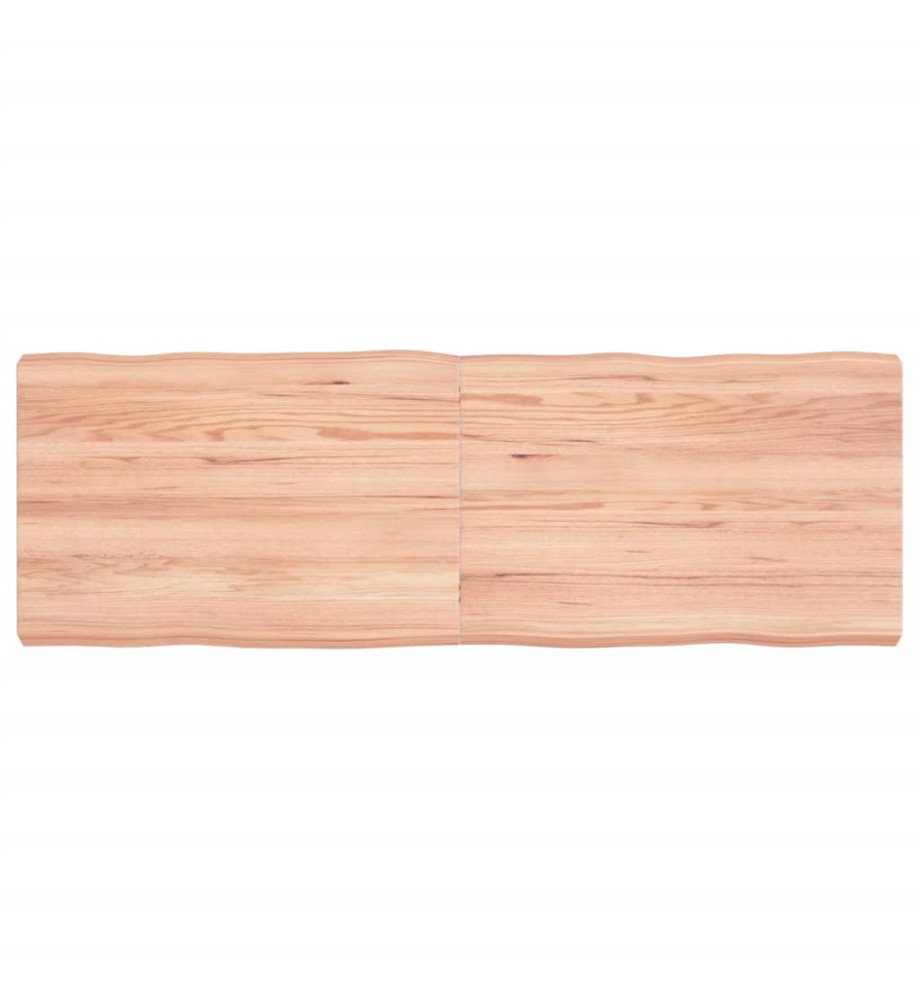 Dessus de table bois chêne massif traité bordure assortie