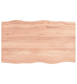 Dessus de table bois chêne massif traité bordure assortie