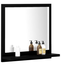 Miroir de salle de bain Noir 40x10,5x37 cm Aggloméré