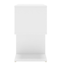 Tables de chevet 2 pcs Blanc 50x30x51,5 cm Aggloméré