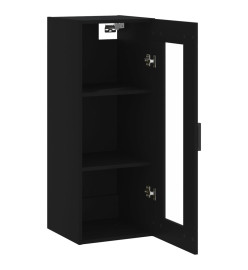 Armoire murale noir 34,5x34x90 cm