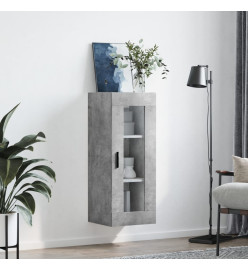 Armoire murale gris béton 34,5x34x90 cm