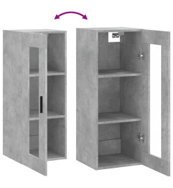 Armoire murale gris béton 34,5x34x90 cm