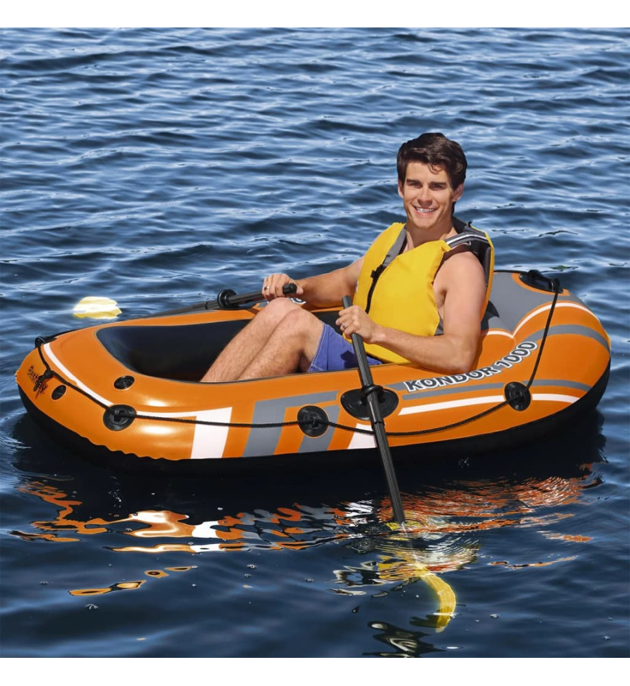 Bestway Ensemble de bateau gonflable Kondor 1000 Set 155x93 cm