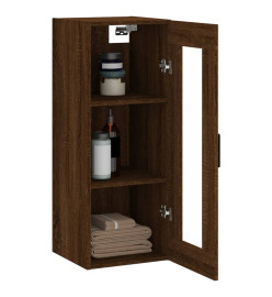 Armoire murale chêne marron 34,5x34x90 cm