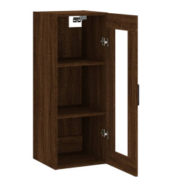 Armoire murale chêne marron 34,5x34x90 cm