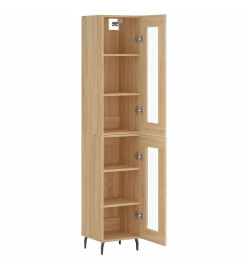 Buffet haut Chêne sonoma 34,5x34x180 cm Bois d'ingénierie