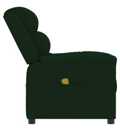 Fauteuil de massage Vert foncé velours