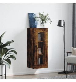 Armoire murale chêne fumé 34,5x34x90 cm