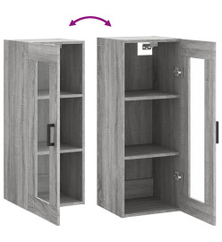 Armoire murale sonoma gris 34,5x34x90 cm