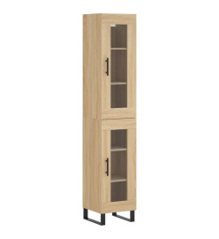 Buffet haut Chêne sonoma 34,5x34x180 cm Bois d'ingénierie