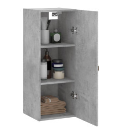 Armoire murale gris béton 34,5x34x90 cm