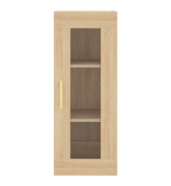 Buffet haut Chêne sonoma 34,5x34x180 cm Bois d'ingénierie