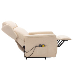 Fauteuil de massage Crème Tissu