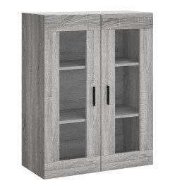 Buffet haut Sonoma gris 69,5x34x180 cm Bois d'ingénierie