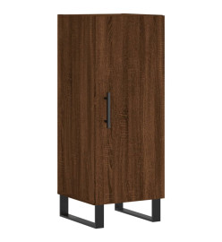 Buffet haut Chêne marron 34,5x34x180 cm Bois d'ingénierie