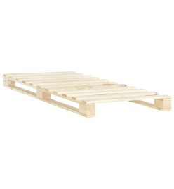 Cadre de lit de palette Bois de pin massif 100 x 200 cm
