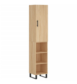 Buffet haut Chêne sonoma 34,5x34x180 cm Bois d'ingénierie